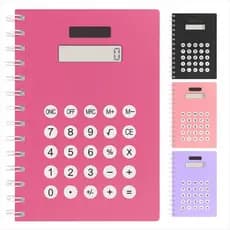 Caderno De Anotacoes Com Calculadora Integrada Multiuso