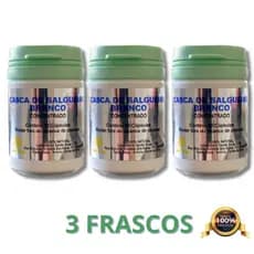 Kit 3 Uni Casca de Salgueiro Branco - Legítimo - 30 Cápsulas