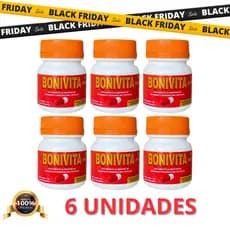 06 Frascos Bonivita Suplemento Alimentar Natural e Funcional - 30 Caps - 100% Natural