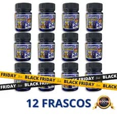 12 Frascos COLMAVIT 2 Black Premium -  Importado - 24 Cápsulas