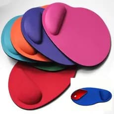 Mouse Pad Criativo Confortável Com Proteção Multicolor Para Descanso De Pulso / Jogos De Computador