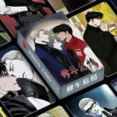 50-55pcs Manga Manhwa Linha Fechada Cartões Lomo Holográficos Perigosa Loja De Conveniência Photocard Mel Problema Folha
