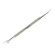 02 Espátulas Lecron Inox profissional Esterilizavel para manicures pedicures podólogos.