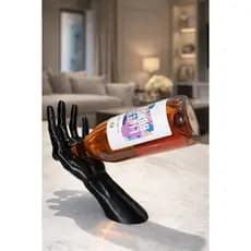 Suporte Garrafa de Vinho Mão Decorativa Criativa