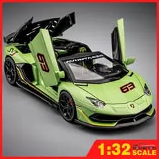 KLT 1 : 32 Lamborghini Aventador SVJ 63 Diecast Modelo Carro Liga Carros Brinquedos Coleção Presente Para Crianças Menin
