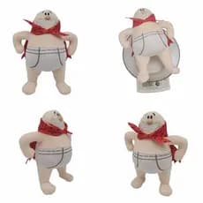 Novo Capitão Cuecas Cuecas As Aventuras do Capitão Superman boneca pelúcia brinquedo