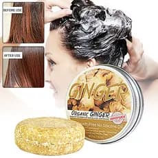 Shampoo Gengibre Orgânico Barra Anti Queda De Cabelo Sabonete Shmpoo Para Cuidados Com O Crescimento