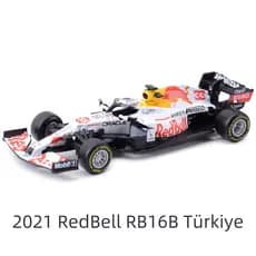 1:43 Escala Bburago Modelo 2021 + Redinha RB16B #     33 Carro de Corrida de Fórmula F1 Turco Estático Diecast Colecioná