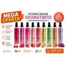 KIT 09 und Body Splash BIO INSTINTO DESODORANTE COLONIA PERFUME CORPORAL 130ML