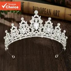 Tiara De Noiva-Coroa De Liga Baro que Com Cristais Coloridos Para Acessórios Dr ess De Casamento