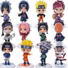 6pcs naruto anime sasuke Figuras De Ação uchiha Bonecas Colecionáveis itachi hatake kakashi Modelos obito gaara killer b