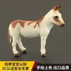 Simulação Sólida Modelo Animal Fazenda Brinquedo Em Miniatura Burro Cavalo De Estimação Presente Cognitivo Ornamento