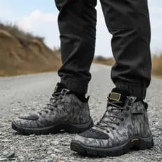 Bota Camuflada Adventure Trilha e Motoqueiro Solado Tratorado Antiderrapante 38 ao 45