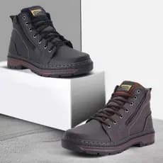 Coturno Inverno Zíper Bota Masculina e Feminina Casual Motoqueiro Trilha Leve e Macia Tamanho Especial 34 ao 45