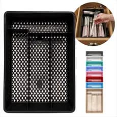 Porta Talheres Organizador De Gavetas Em Plástico Escorredor de Talheres