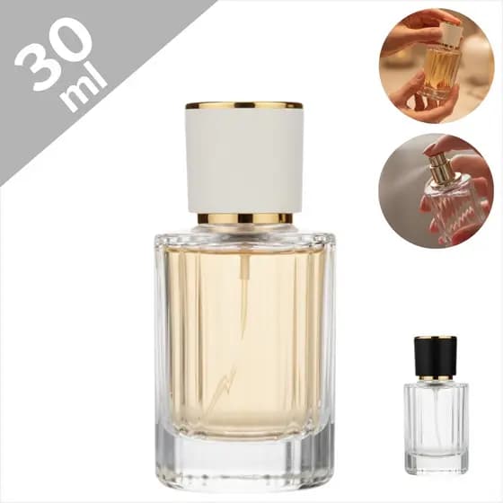 Frasco Em Vidro Canelado 30ml Para Perfume Com Visual Moderno E Elegante