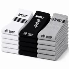 Meias Masculinas Sport Cano Alto Macias e Resistentes