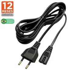 Cabo De Força Bipolar Energia Compatível com Tv Samsung Philco Ps4 Ps5 Xbox Impressoras