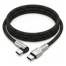 Cabo Carregador Usb-c Tipo C Turbo 100w Gamer 90° Graus Para Gamers Samsung iPhone 15 16 17 Pro Max