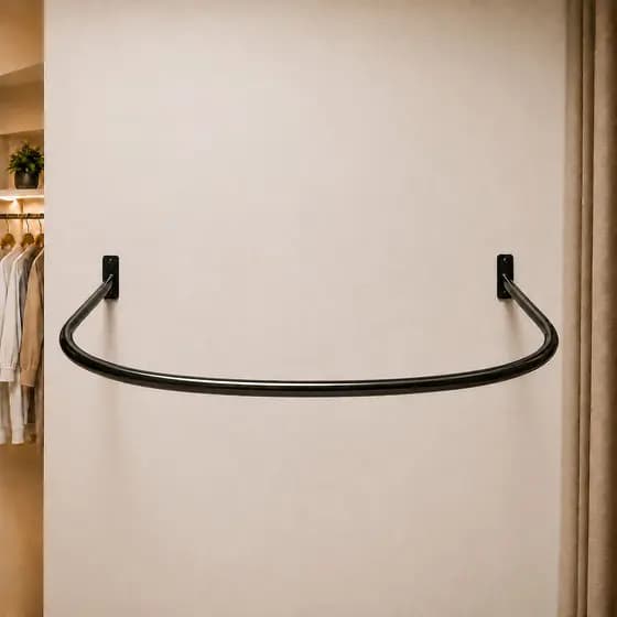 Provador em Arco Formato U 92CM X 92CM Aço Reforçado Branco ou Preto Acompanha Parafusos e Buchos