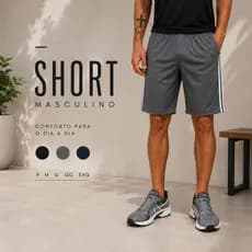 Bermuda Masculina Esportiva Para O Dia A Dia Com Cadarços Internos Ajustáveis