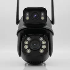 Camera Seguranca Externa Wifi Lente Dupla 3MP 360 Graus Visao Noturna IP66 Audio Bidirecional IA