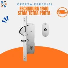 Fechadura para Porta de Correr Bico Papagaio Tetra Inox – Stam 1940