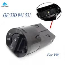 Interruptor De Controle Do Farol Ajusta Peças De Reposição Botão 33D941531