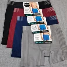 Cueca Boxer Selene Sem Costura Cintura Mais Alto Pernas Mais Compridas Contém Uma Unidade