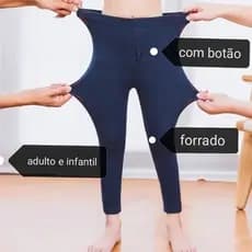 Meia Calça Masculino Segunda Pele Adulto E Infantil Sem Pés Flanelada Para Frio Grossa De Inverno