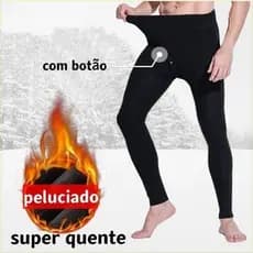 Kit Com 4 Peças Meia Calça Masculina Com Botão Frente Sem Pés Segunda Pele Com Pelinho Para Frio