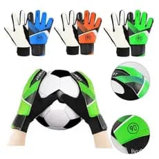 Luvas de Goleiro de Futebol Infantil Antiderrapantes/Respiráveis/Resistentes ao Desgaste/Luvas de Goleiro