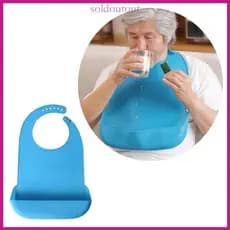 Babador Silicone Adulto SOL Para Idosos Comendo À Prova D Arrotar