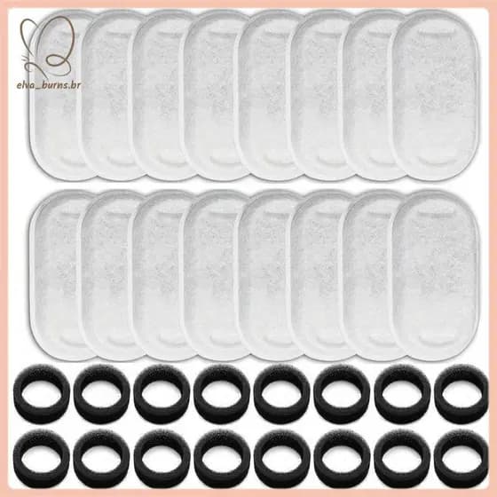 [elva_burns.br] Conjunto Completo De 16 Filtros De Substituição De Fonte Cat Para Dispensadores De Água 108/3.2L E 67oz/