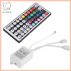 [elva_burns.br] Controlador LED RGB + 44 Teclas Controle Remoto IR Light Strip Controller DC12V Para 2835 5050