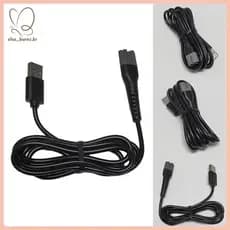 [elva_burns.br] Cabo De Alimentação Para Máquina De Cortar Cabelo USB WAHL 8148/8591/8509 Carregador De Aparador De Barb