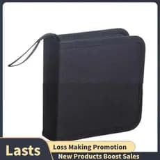 Estojo Compacto De Armazenamento De 40 Discos Para CD/DVD Organizador Portátil Suporte Protetor Carro E Casa B