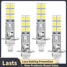 4PCS H1 6000K Super Branco 80W LED Kit De Lâmpadas De Farol Luz De Condução De Nevoeiro