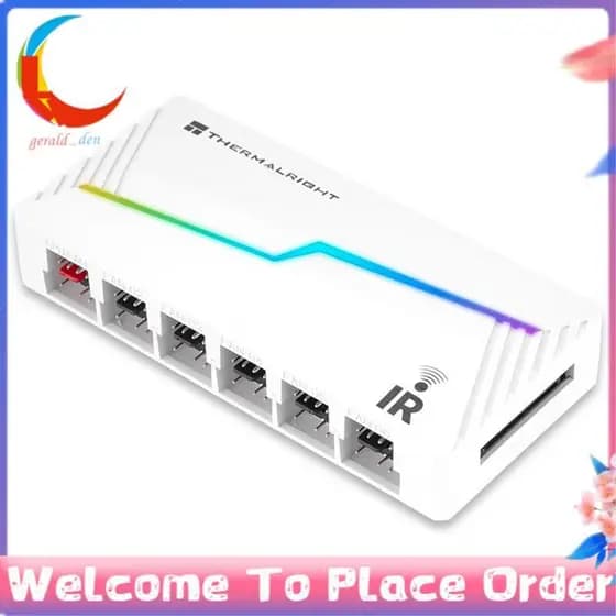 Controle Remoto TL-ARGB & Fan Hub , De Ventilador De Computador Com Luz E De Velocidade PWM