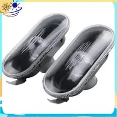 2 Pçs Marcador Lateral Do Carro Sinal De Volta Luz Advertência Preto Capa Da Lâmpada Para MK4 Golf , B5/B5.5 ,