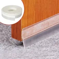 Fita de Vedação de Borracha de Silicone Semi-Transparente de 35mm para Portas e Janelas, Fita Anti-Poeira para Fendas F0
