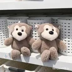 [largeloohg] 1 PCS Macaco De Desenho Animado Fofo Brinquedo De Pelúcia Animal Macio Bebê Calmante Boneca Presente De Nat