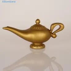 Miniaturas De Lâmpada LOMBARD Aladin , Base Redonda Artesanato Adereço Ornamento De Festa Artesanal De Plástico Vívido