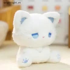 [Brightlight] 1 Pcs Boneca De Pelúcia De Animal Macio 15 Cm Brinquedo De Urso Emo Fofo Mudo Gato Pano Brinquedos Para Cr