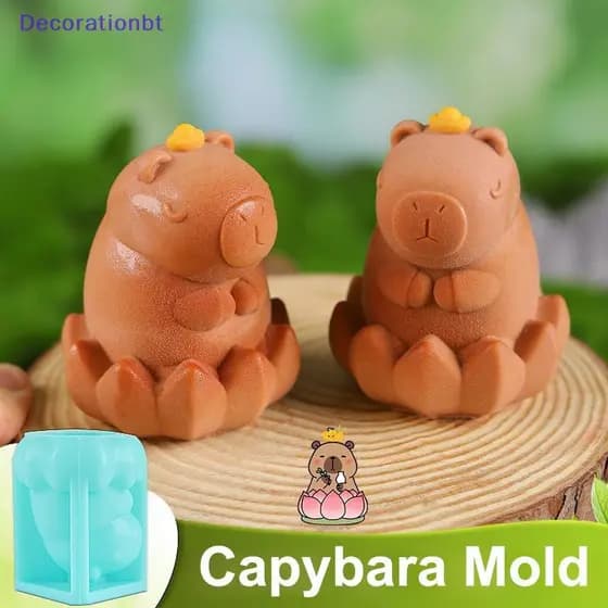 Decorationbt Bonito Capivara Leite Geléia Molde De Silicone Pudim Golfinho Casa Acessórios De Cozimento Novo