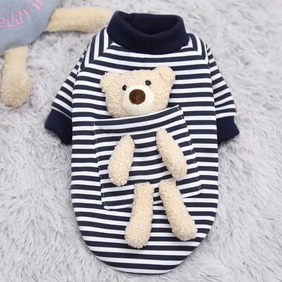 Novo Outono E Inverno Camisa Do Cão Camisola Primavera Gato Bonito Urso Roupas Para Cães Pequenos Chihuahua Teddy Yorkies