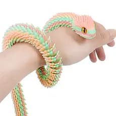 Brinquedo Cobra Impresso em 3D Flexível e Móvel Alívio de Estresse Animal de Estimação Fofo e Exquisito