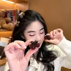 Francês clássico amor grampo de cabelo feminino cabeça traseira meia gravata cabelo tamanho pequeno Grab clip elegante g