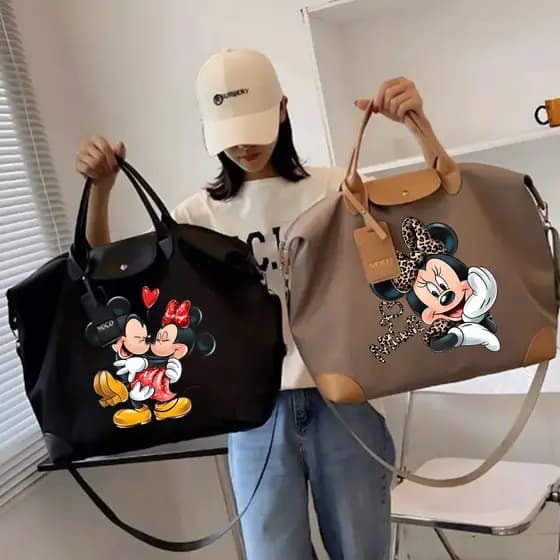 Mickey Bolsa Para Mulheres De Ombro Moda Grande Capacidade Crossbody Saco Anime Senhora Presente