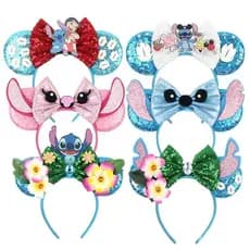 Tiara Stich /Minie /Mickey/ Disney acessórios de cabeça